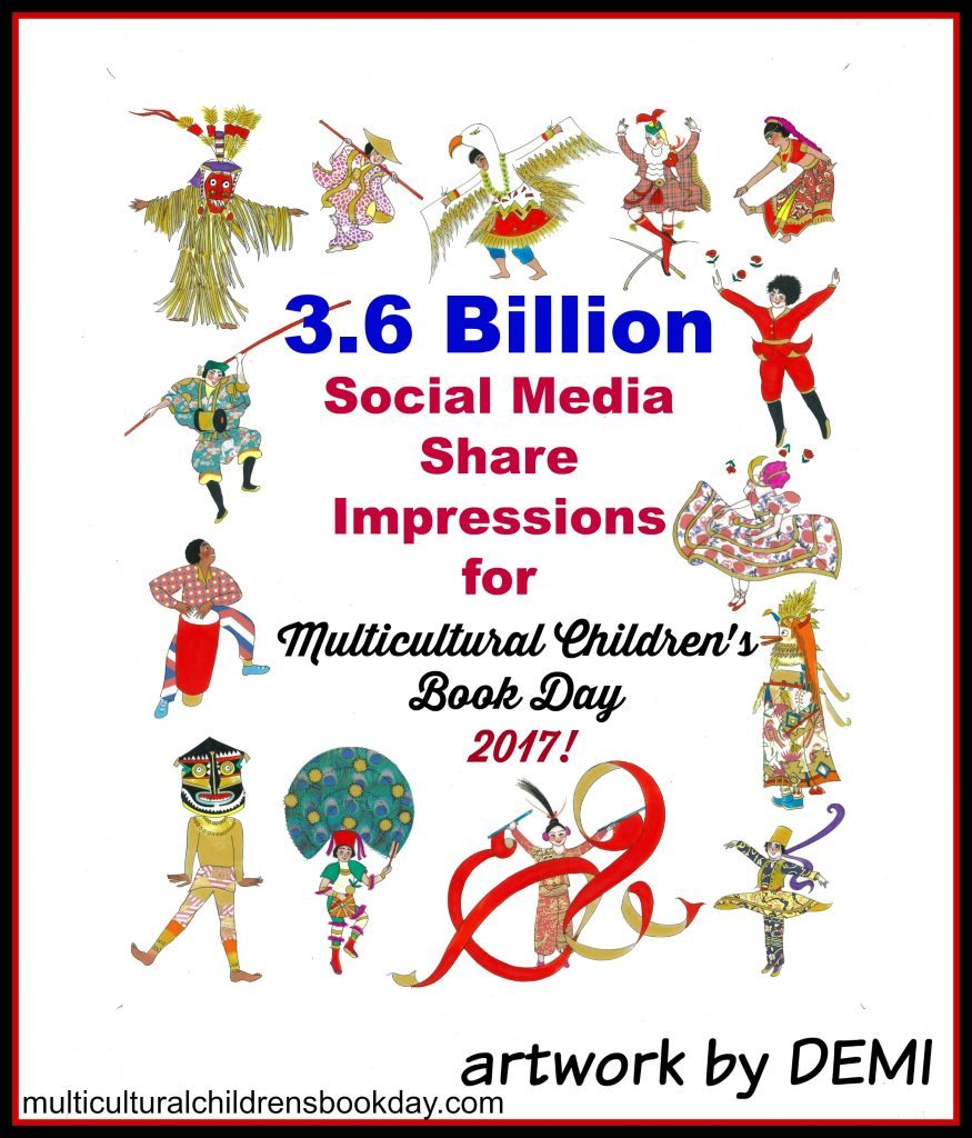 Social media share impressions for Multicultural children's book day