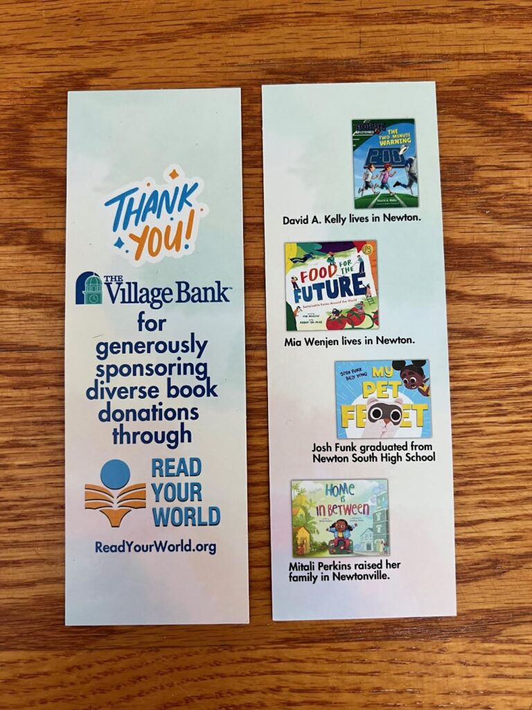 Read Your World bookmarks for The Village Bank grant
